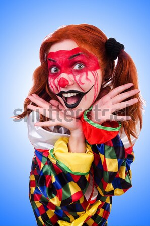 Stock photo: Woman vampire isolated on the background