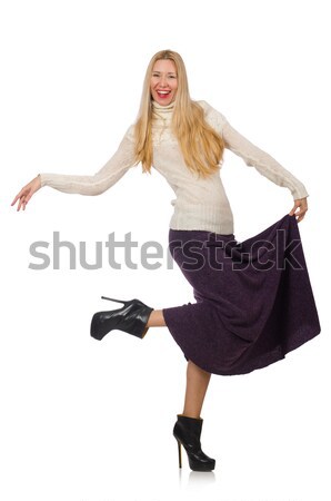 Jungen Rotschopf Mädchen fest Leggings Frau Stock foto © Elnur