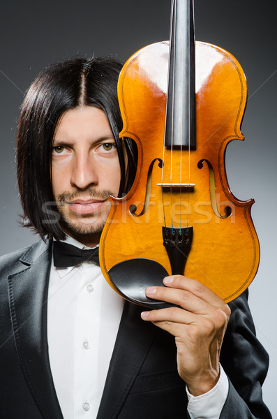 Man violin player in musican concept Stock photo © Elnur