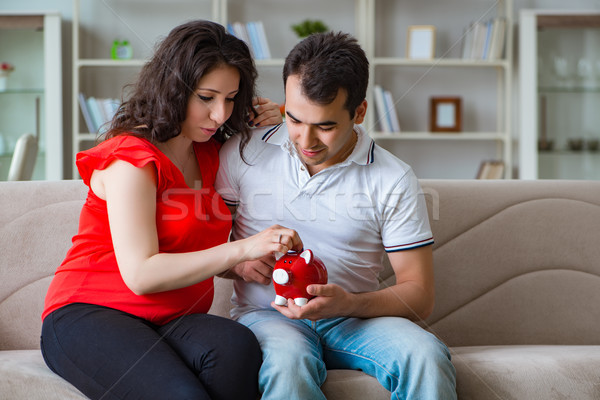 Young couple family expecting a baby Stock photo © Elnur