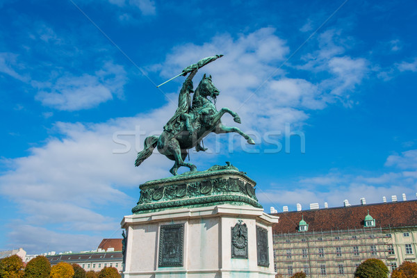 Statue of Archduke Charles in Vienna, Austria Stock photo © Elnur