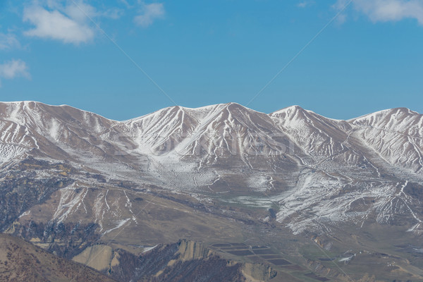 Tél hegyek régió Azerbajdzsán tájkép hó Stock fotó © Elnur