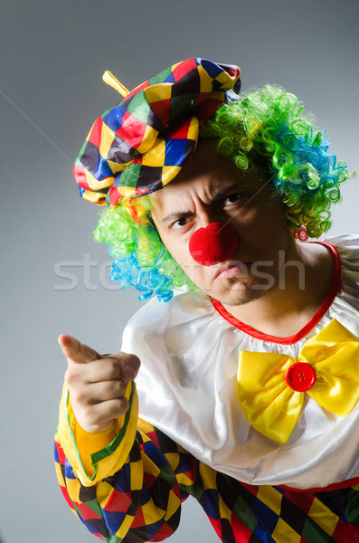 Foto stock: Payaso · funny · feliz · diversión · sombrero · vacaciones