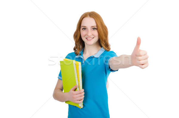 Young student isolated on white Stock photo © Elnur