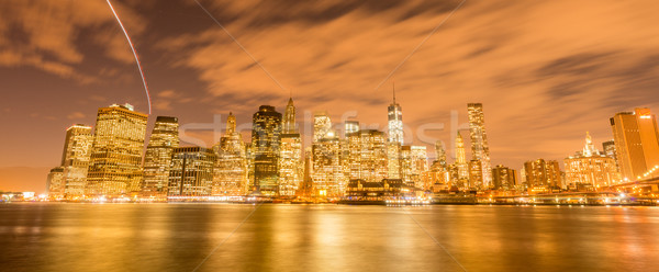 View of lower Manhattan from Brooklyn Stock photo © Elnur