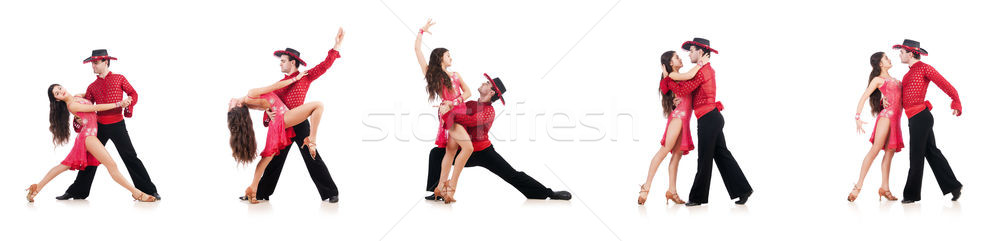 пару танцоры изолированный белый музыку человека Сток-фото © Elnur