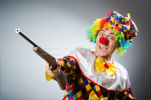 Grappig clown komisch leuk vakantie vreugde Stockfoto © Elnur