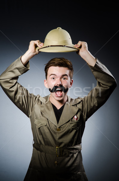 [[stock_photo]]: Homme · Safari · chapeau · chasse · Afrique · personne