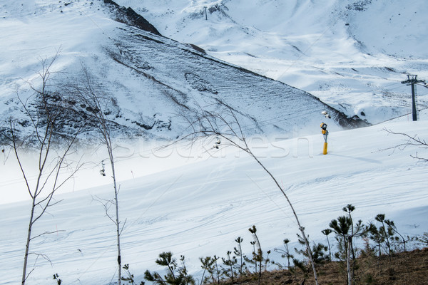 Ski lifts in Shahdag mountain skiing resort Stock photo © Elnur
