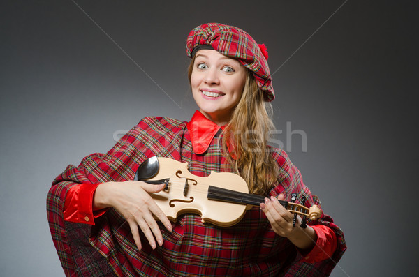 Vrouw kleding musical meisje man zak Stockfoto © Elnur