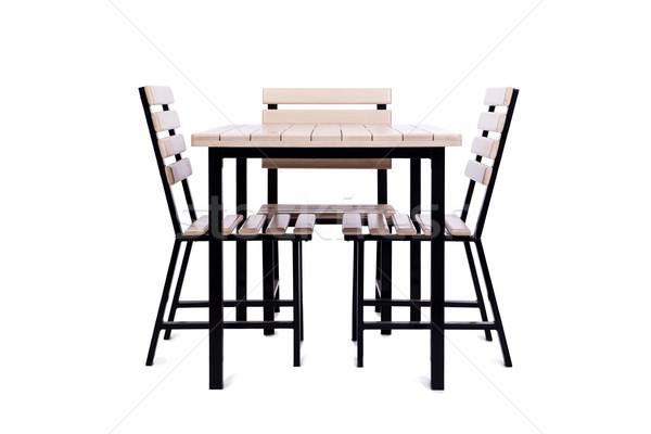 Table furniture isolated on the white Stock photo © Elnur