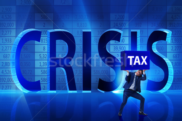 The businessman in crisis business concept Stock photo © Elnur