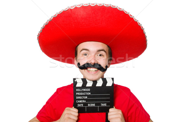 Funny mexicano película bordo cara arte Foto stock © Elnur