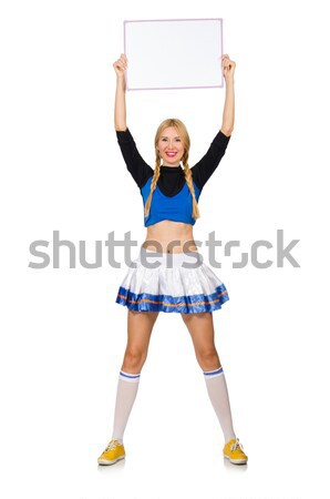 болельщик изолированный белый женщину улыбка Dance Сток-фото © Elnur