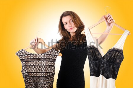 Woman with paper binder isolated on the white Stock photo © Elnur