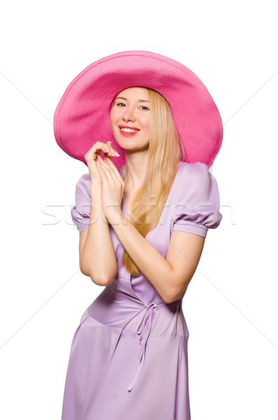 Jeune femme mode fille modèle été chapeau [[stock_photo]] © Elnur