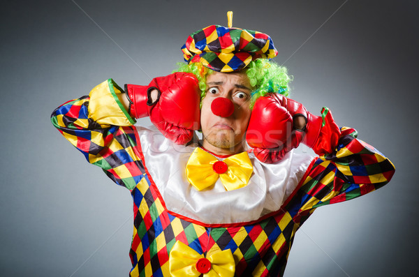 Grappig clown komisch vak triest leuk Stockfoto © Elnur