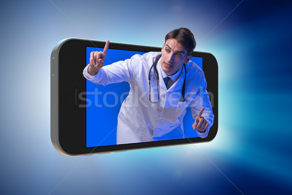 Médecin smartphone téléphone portable santé hôpital [[stock_photo]] © Elnur