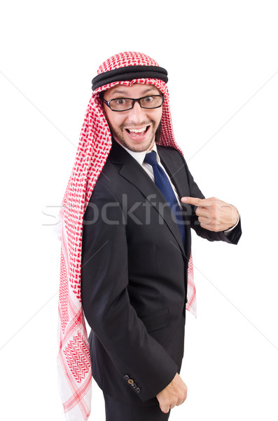 Arab man in specs isolated on white Stock photo © Elnur