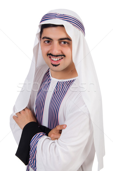 Funny arab man isolated on the white Stock photo © Elnur