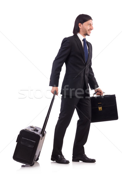Empresario viaje de negocios equipaje feliz fondo viaje Foto stock © Elnur