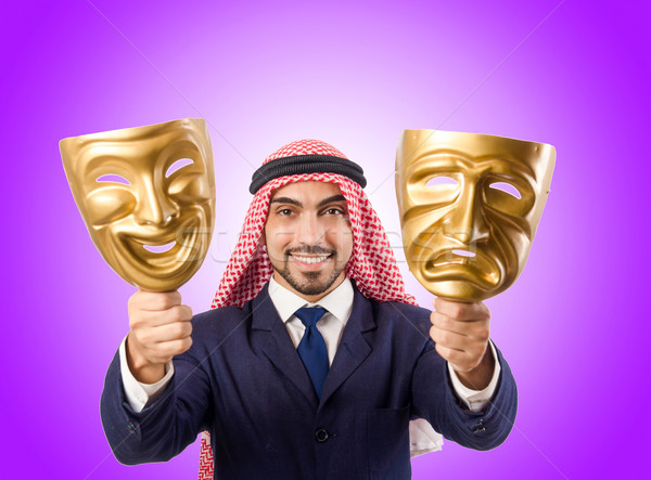 Arab man hypocrisy concept Stock photo © Elnur