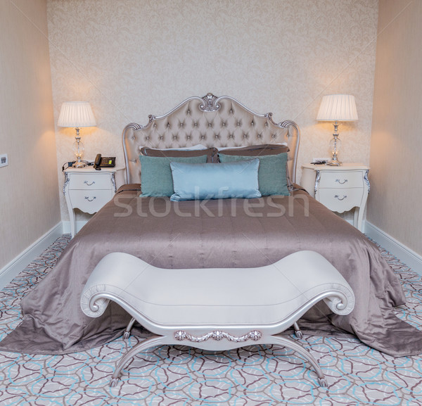 Hotel room with modern interior Stock photo © Elnur