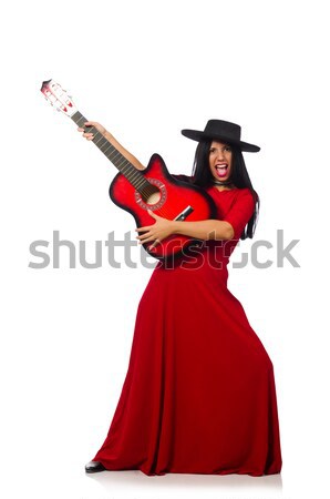 Man dancing spanish dance in red clothing Stock photo © Elnur