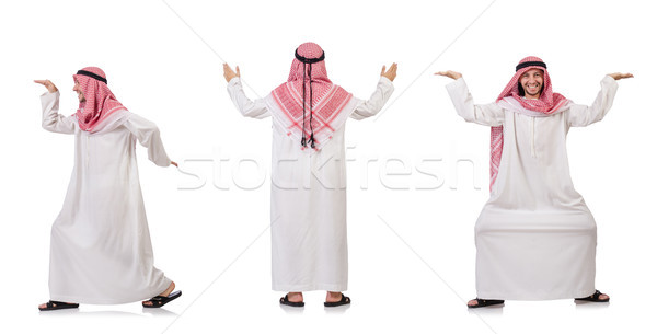 Arab om izolat alb afaceri fundal Imagine de stoc © Elnur