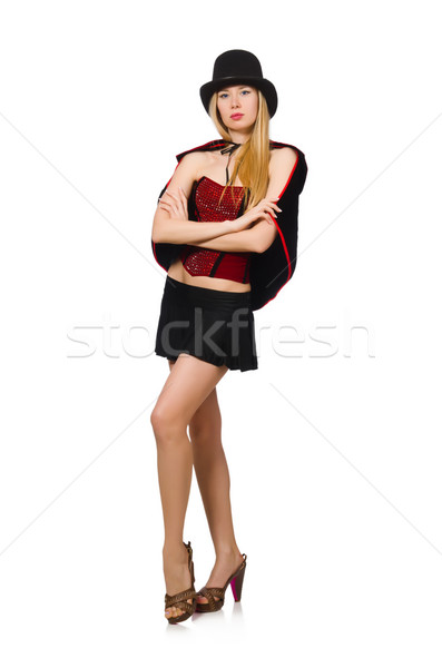 Woman magician isolated on white Stock photo © Elnur