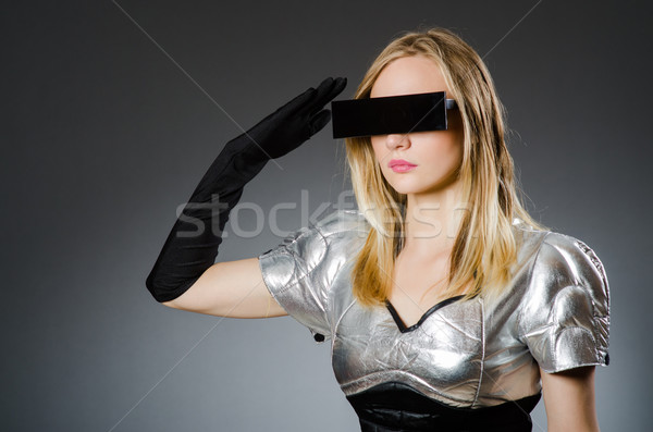 Tech woman in futuristic concept Stock photo © Elnur