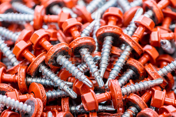 Many screws arranged as background Stock photo © Elnur