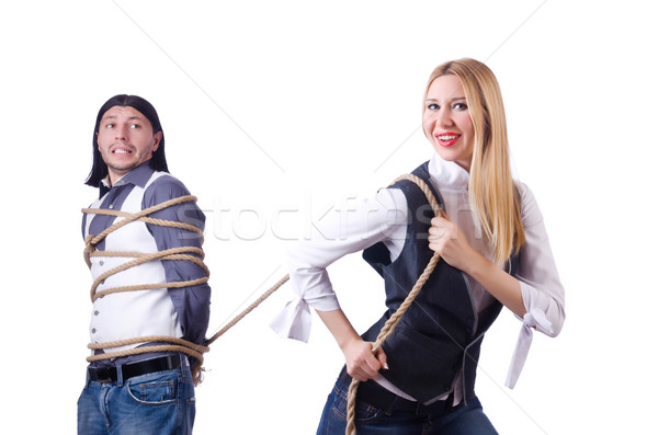 Stock photo: Family conflict with man and woman 