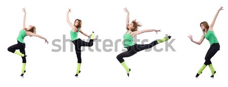 Jóvenes gimnasta blanco mujer cuerpo Foto stock © Elnur