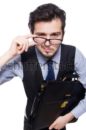 Om de afaceri in sus frânghie afaceri calculator muncă Imagine de stoc © Elnur