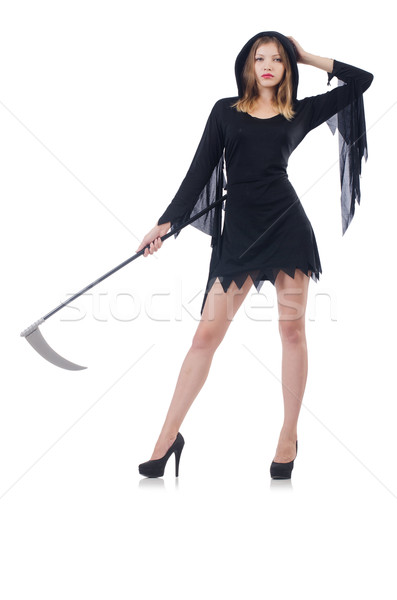 Woman in halloween concept with scythe Stock photo © Elnur