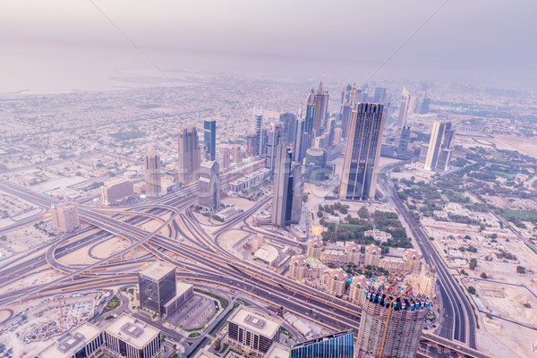 Stockfoto: Panorama · nacht · Dubai · zonsondergang · business · kantoor