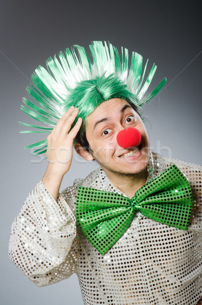 Funny man with mohawk hairstyle Stock photo © Elnur