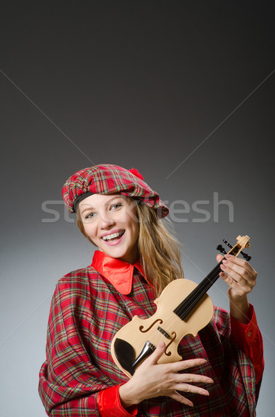 Vrouw kleding musical meisje man zak Stockfoto © Elnur