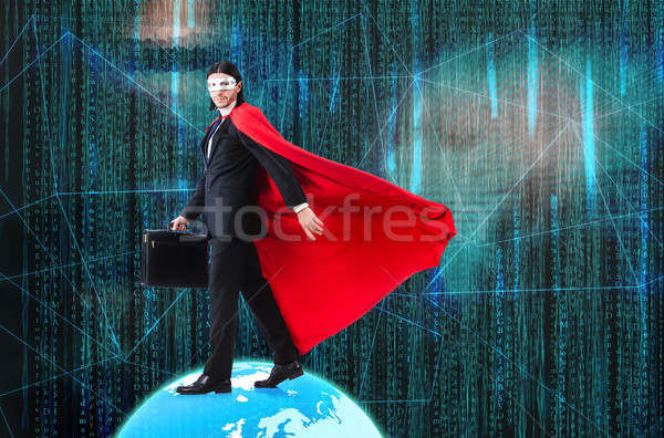 Man with superpowers ruling the world Stock photo © Elnur