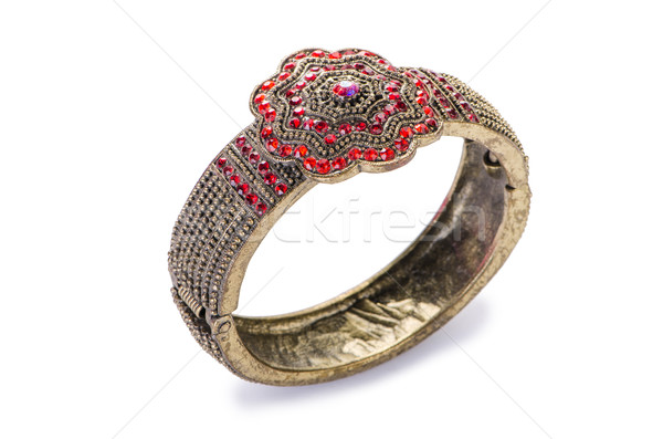 Gold jewellery ring isolated on the white background Stock photo © Elnur