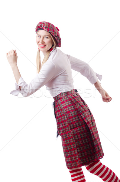 Stock photo: Scottish traditions concept with person wearing kilt