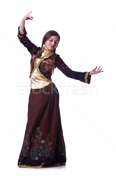 Young lady dancing traditional azeri dance Stock photo © Elnur