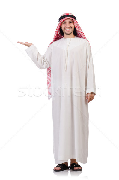 Arab man  holding hands isolated on white Stock photo © Elnur