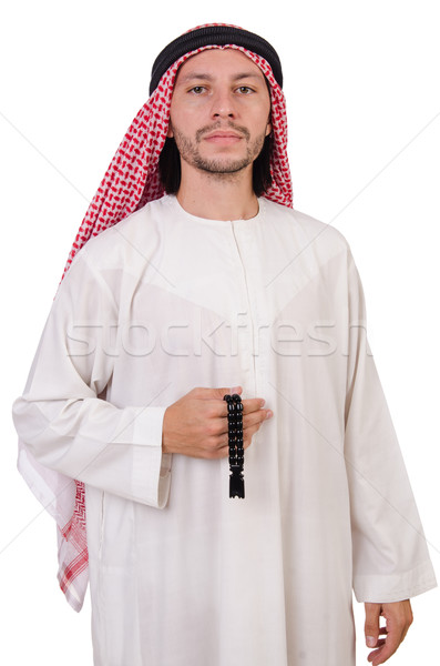 Arab man isolated on the white Stock photo © Elnur