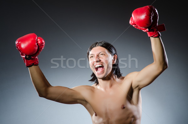 Martial arts fighter at the training Stock photo © Elnur