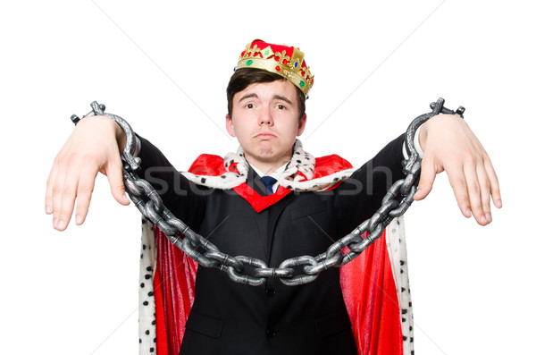 Concept of king businessman with crown Stock photo © Elnur