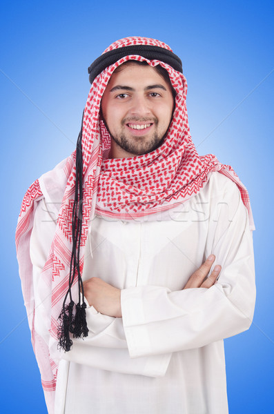 Young arab isolated on the white background Stock photo © Elnur