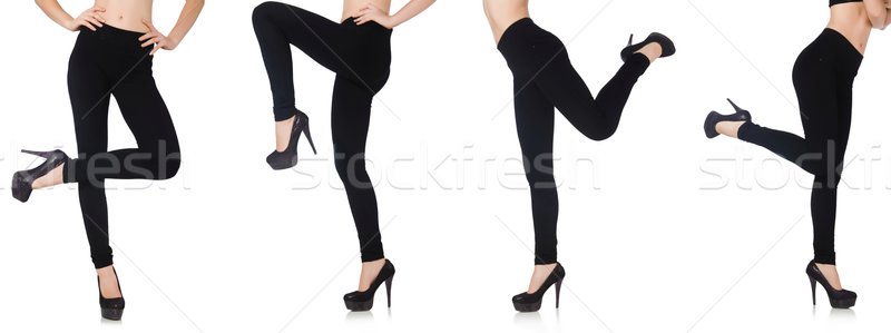 The black leggings in beauty fashion concept isolated on white Stock photo © Elnur