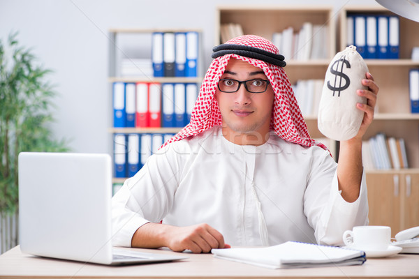 Young arab businessman in business concept Stock photo © Elnur